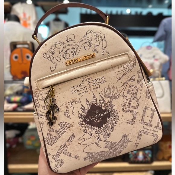 HARRY POTTER women’s Our Universe Harry Potter Marauders Map Mini Backpack - Picture 2 of 16